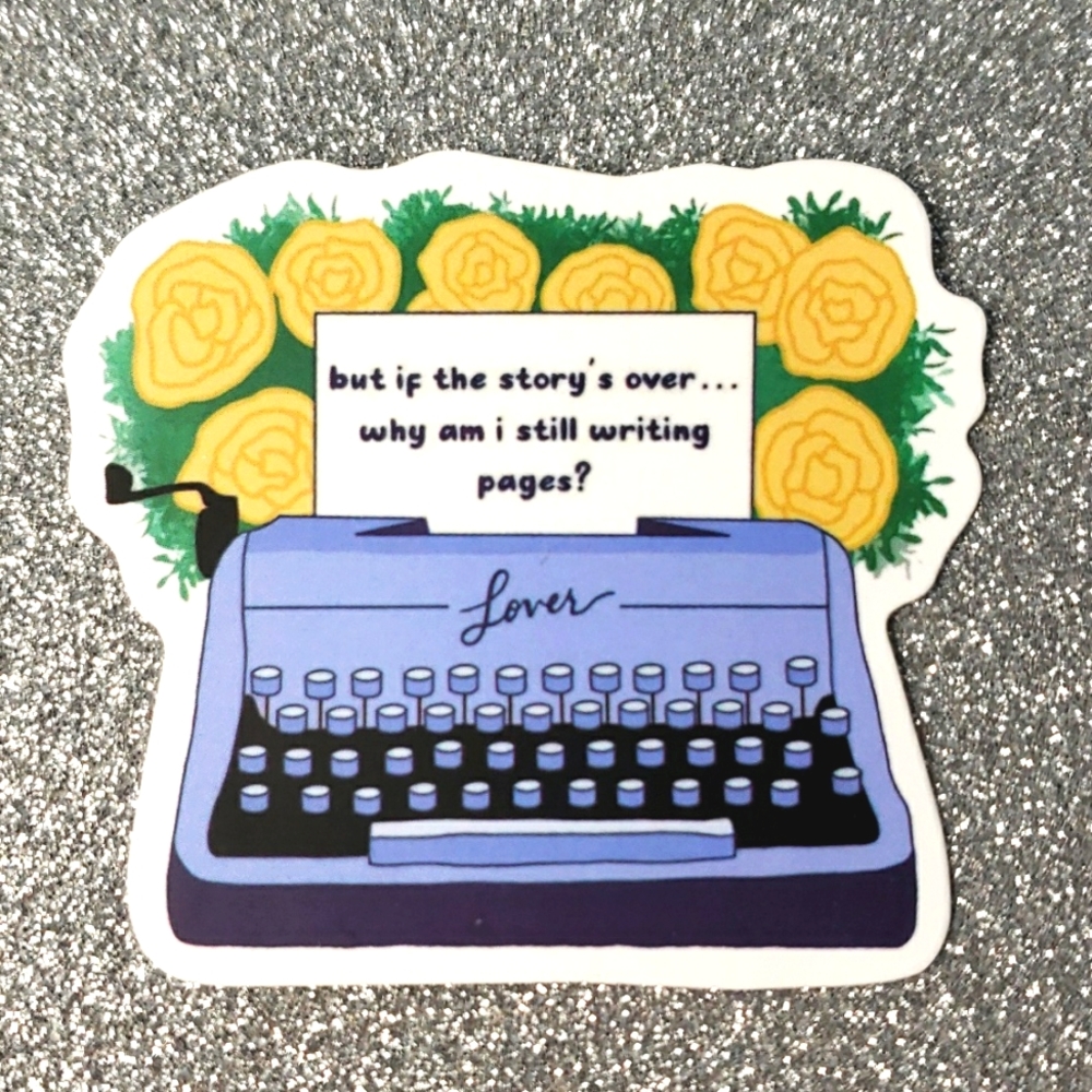 TAYLOR SWIFT Waterproof Sticker typewriter